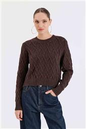 ΓΥΝΑΙΚΕΙΟ ΠΟΥΛΟΒΕΡ ΜΕ CABLE KNIT PATTERN - 20-131375-0 ΚΑΦΕ BILL COST