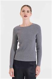 ΓΥΝΑΙΚΕΙΟ ΠΟΥΛΟΒΕΡ RIBBED LUREX - 20-131372-0 ΓΚΡΙ BILL COST