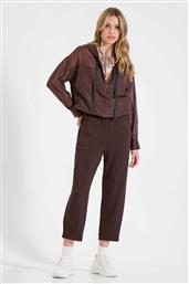 ΓΥΝΑΙΚΕΙΟ ΨΗΛΟΜΕΣΟ ΠΑΝΤΕΛΟΝΙ ΦΟΡΜΑΣ CROPPED ΜΕ ΕΛΑΣΤΙΚΗ ΜΕΣΗ STRAIGHT FIT - 10-240056-0 ΚΑΦΕ BILL COST