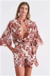 ΓΥΝΑΙΚΕΙΟ ΨΗΛΟΜΕΣΟ ΣΟΡΤΣ ΜΕ FLORAL PRINT ΚΑΙ ΖΩΝΗ - 10-342390-0 ΚΑΦΕ BILL COST