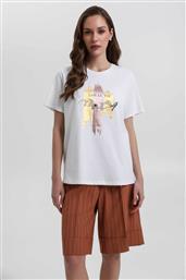 ΓΥΝΑΙΚΕΙΟ T-SHIRT ΜΕ ΔΙΑΚΟΣΜΗΤΙΚΕΣ ΠΕΡΛΕΣ - 10-120677-0 ΛΕΥΚΟ BILL COST