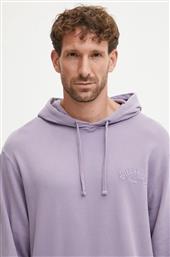 ΜΠΛΟΥΖΑ WAVE WASHED PULLOVER ΧΡΩΜΑ: ΜΟΒ, ΜΕ ΚΟΥΚΟΥΛΑ, ABYFT00474 BILLABONG