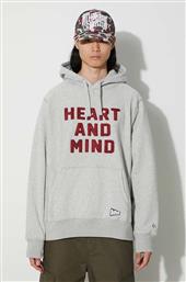 ΦΟΥΤΕΡ HEART AND MIND POPOVER ΧΡΩΜΑ: ΓΚΡΙ, ΜΕ ΚΟΥΚΟΥΛΑ, B23433 BILLIONAIRE BOYS