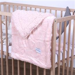 ΚΟΥΒΕΡΤΑ FLEECE ΑΓΚΑΛΙΑΣ ΚΕΝΤΗΜΕΝΗ PINK STARS BIMBIDREAMS