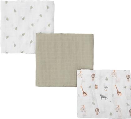 ΜΟΥΣΕΛΙΝΕΣ/ΠΑΝΕΣ ΑΓΚΑΛΙΑΣ (ΣΕΤ 3ΤΜΧ) SAFARI OLIVE BIMBIDREAMS