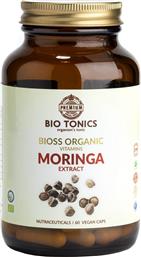 BIOSS ORGANIC MORINGA EXTRACT 300MG ΣΥΜΠΛΗΡΩΜΑ ΔΙΑΤΡΟΦΗΣ ΒΙΟΛΟΓΙΚΟΥ ΕΚΧΥΛΙΣΜΑΤΟΣ ΤΟΥ ΒΟΤΑΝΟΥ MORINGA ΠΛΟΥΣΙΟ ΣΕ ΒΙΤΑΜΙΝΕΣ & ΑΜΙΝΟΞΕΑ ΜΕ ΙΣΧΥΡΕΣ ΑΝΤΙΟΞΕΙΔΩΤΙΚΕΣ & ΑΝΤΙΦΛΕΓΜΟΝΩΔΕΙΣ ΙΔΙΟΤΗΤΕΣ 60CAPS BIO TONICS