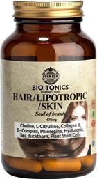 HAIR-LIPOTROPIC-SKIN ΣΥΜΠΛΗΡΩΜΑ ΔΙΑΤΡΟΦΗΣ ΛΙΠΟΤΡΟΠΙΚΗΣ ΦΟΡΜΟΥΛΑΣ ΜΕ ΒΙΤΑΜΙΝΕΣ, ΑΜΙΝΟΞΕΑ, ΚΟΛΛΑΓΟΝΟ, ΥΑΛΟΥΡΟΝΙΚΟ ΟΞΥ & ΦΥΤΙΚΑ ΕΚΧΥΛΙΣΜΑΤΑ ΓΙΑ ΤΗΝ ΥΓΕΙΑ ΤΩΝ ΜΑΛΛΙΩΝ, ΔΕΡΜΑΤΟΣ & ΔΙΑΧΕΙΡΙΣΗ ΒΑΡΟΥΣ 90CAPS BIO TONICS από το PHARM24