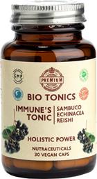 IMMUNE'S TONIC SAMBUCO, ECHINACEA & REISHI ΣΥΜΠΛΗΡΩΜΑ ΔΙΑΤΡΟΦΗΣ ΜΕ ΣΑΜΠΟΥΚΟ, ΕΧΙΝΑΚΕΙΑ & ΜΑΝΙΤΑΡΙ REISHI ΓΙΑ ΟΛΟΚΛΗΡΩΜΕΝΗ ΠΡΟΣΤΑΣΙΑ ΕΝΑΝΤΙ ΤΩΝ ΕΠΟΧΙΚΩΝ ΛΟΙΜΩΞΕΩΝ & ΕΝΙΣΧΥΣΗ ΤΟΥ ΑΝΟΣΟΠΟΙΗΤΙΚΟΥ ΜΕ ΦΥΣΙΚΟ ΤΡΟΠΟ 30CAPS BIO TONICS