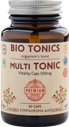 PREMIUM MULTI TONIC VITALITY 500MG ΣΥΜΠΛΗΡΩΜΑ ΔΙΑΤΡΟΦΗΣ ΠΟΛΥΒΙΤΑΜΙΝΩΝ, ΜΕΤΑΛΛΩΝ & ΙΧΝΟΣΤΟΙΧΕΙΩΝ ΓΙΑ ΘΩΡΑΚΙΣΜΕΝΟ ΑΝΟΣΟΠΟΙΗΤΙΚΟ, ΥΓΙΕΣ ΔΕΡΜΑ ΜΑΛΛΙΑ & ΝΥΧΙΑ, ΓΕΡΑ ΟΣΤΑ & ΔΟΝΤΙΑ, ΕΝΕΡΓΕΙΑ & ΤΟΝΩΣΗ 30VEG.CAPS BIO TONICS