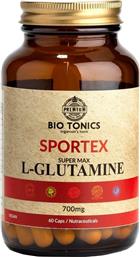 SPORTEX SUPER MAX L-GLUTAMINE 700MG ΣΥΜΠΛΗΡΩΜΑ ΔΙΑΤΡΟΦΗΣ ΑΜΙΝΟΞΕΟΣ ΓΛΟΥΤΑΜΙΝΗΣ ΓΙΑ ΜΥΙΚΗ ΑΠΟΚΑΤΑΣΤΑΣΗ, ΕΝΕΡΓΕΙΑ & ΠΝΕΥΜΑΤΙΚΗ ΕΝΙΣΧΥΣΗ 60CAPS BIO TONICS