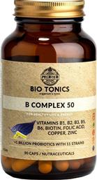 VITAMIN B50 COMPLEX ΣΥΜΠΛΗΡΩΜΑ ΔΙΑΤΡΟΦΗΣ ΣΥΜΠΛΕΓΜΑΤΟΣ ΒΙΤΑΜΙΝΩΝ Β ΓΙΑ ΕΝΙΣΧΥΣΗ ΤΟΥ ΝΕΥΡΙΚΟΥ ΣΥΣΤΗΜΑΤΟΣ ΚΑΤΑ ΤΗΣ ΚΟΥΡΑΣΗΣ & ΚΟΠΩΣΗΣ 90CAPS BIO TONICS