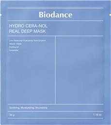 HYDRO CERA-NOL REAL DEEP MASK ΚΑΤΑΠΡΑΥΝΤΙΚΗ ΜΑΣΚΑ ΠΡΟΣΩΠΟΥ ΥΔΡΟΓΕΛΗΣ ΠΟΥ ΕΝΙΣΧΥΕΙ ΤΟΝ ΕΠΙΔΕΡΜΙΚΟ ΦΡΑΓΜΟ 34G - 1 ΤΕΜΑΧΙΟ BIODANCE