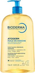 ATODERM HUILE DE DOUCHE SOOTHING LIPID REPLENISHING BODY, FACE & HANDS CLEANSING OIL ΕΛΑΙΩΔΕΣ ΑΦΡΟΛΟΥΤΡΟ ΓΙΑ ΣΩΜΑ, ΠΡΟΣΩΠΟ & ΧΕΡΙΑ ΓΙΑ ΞΗΡΗ, ΠΟΛΥ ΞΗΡΗ & ΕΡΕΘΙΣΜΕΝΗ ΕΠΙΔΕΡΜΙΔΑ 1LT BIODERMA
