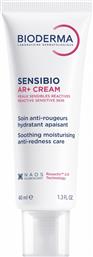 SENSIBIO AR+ SOOTHING MOISTURISING ANTI-REDNESS CARE CREAM ΚΡΕΜΑ ΠΡΟΣΩΠΟΥ ΓΙΑ ΤΗΝ ΑΝΤΙΜΕΤΩΠΙΣΗ ΤΗΣ ΕΡΥΘΡΟΤΗΤΑΣ, ΤΩΝ ΟΡΑΤΩΝ ΜΙΚΡΩΝ ΑΓΓΕΙΩΝ & ΤΩΝ ΔΥΣΑΡΕΣΤΩΝ ΑΙΣΘΗΣΕΩΝ 40ML BIODERMA