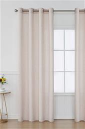 ΚΟΥΡΤΙΝΑ ΜΕ ΤΡΟΥΚΣ ΒΙΟΚΑΡΠΕΤ FELICIA UK01-03 ΕΚΡΟΥ 140X285CM BIOKARPET HOME