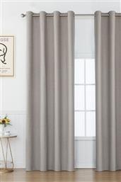 ΚΟΥΡΤΙΝΑ ΜΕ ΤΡΟΥΚΣ ΒΙΟΚΑΡΠΕΤ SONIA 7000-21 ΓΚΡΙ 140X270CM BIOKARPET HOME
