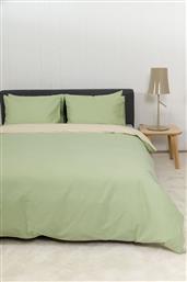 ΠΑΠΛΩΜΑΤΟΘΗΚΗ ΥΠΕΡΔΙΠΛΗ VIEW LIME/ECRU ΣΕΤ 3TMX (225X245CM) BIOKARPET HOME