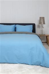 ΣΕΤ ΣΕΝΤΟΝΙΑ KING SIZE ΒΙΟΚΑΡΠΕΤ HOME VIEW LT BLUE/DK GREY ΧΩΡΙΣ ΛΑΣΤΙΧΟ 270Χ280CM BIOKARPET HOME