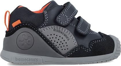 ΒΡΕΦΙΚΑ ΜΠΟΤΑΚΙΑ SNEAKERS ΜΕ ΔΙΠΛΟ VELCRO ΚΑΙ ΛΟΓΟΤΥΠΟ - 241120 ΜΑΥΡΟ BIOMECANICS