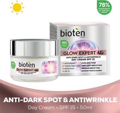 ΚΡΕΜΑ ΗΜΕΡΑΣ GLOW EXPERT 4D SPF15 50ML BIOTEN