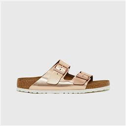 ARIZONA BIRKO-FLOR SLIDES ΣΕ METALLIC COPPER BIRKENSTOCK
