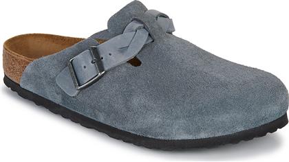 MULES BOSTON BRAIDED LEOI/LEVE BASALT GRAY BIRKENSTOCK