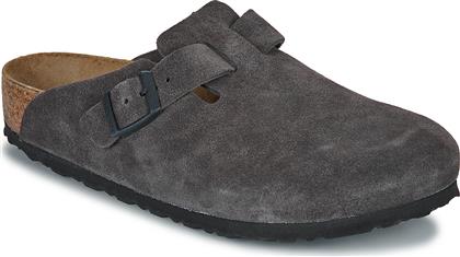 MULES BOSTON LEVE VELVET GREY BIRKENSTOCK