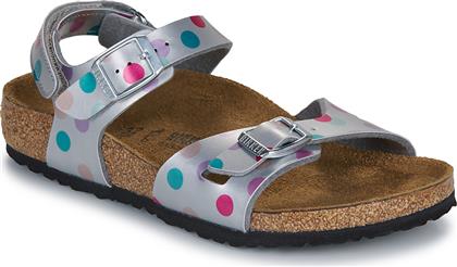 ΣΑΝΔΑΛΙΑ RIO AS KIDS BF ELEC. METALLIC SILVERDOTS BIRKENSTOCK