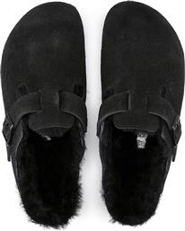 UNISEX ΣΑΓΙΟΝΑΡΕΣ ΜΟΝΟΧΡΩΜΕΣ ΜΕ SHEARLING ΕΠΕΝΔΥΣΗ ''BOSTON CLASSIC'' - 259883003546 ΜΑΥΡΟ BIRKENSTOCK