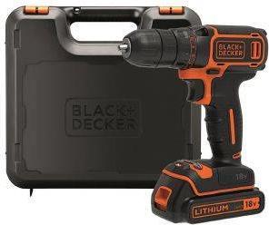 ΔΡΑΠΑΝΟΚΑΤΣΑΒΙΔΟ ΚΡΟΥΣΤΙΚΟ ΜΠΑΤΑΡΙΑΣ BLACK - DECKER 10MM 18V LI-ION 1.5AH 2 ΤΑΧ ΒΑΛΙΤΣΑΚΙ BDCHD18K BLACK AND DECKER