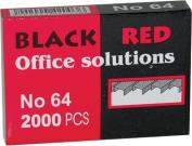 ΣΥΡΜΑΤΑ ΣΥΡΡΑΠΤΙΚΗΣ ΝΟ64 2000 ΤΕΜΑΧΙΑ BLACK-RED BLACK RED από το e-SHOP
