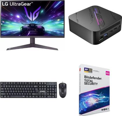 BUNDLE DESKTOP MP100 (RYZEN 7-5825U/32GB/1TB SSD/RADEON GRAPHICS/ WINDOWS 11 PRO) + LG GAMING MONITOR 27 27GS50F FHD VA 180HZ 1MS + ΠΛΗΚΤΡΟΛΟΓΙΟ ΠΟΝΤΙΚΙ ALCATROZ + ANTIVIRUS BITDEFENDER BLACKVIEW