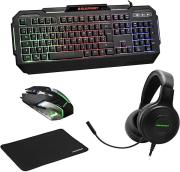 BLP1955 GAMING SET KEYBOARD + HEADSET + MOUSE + MOUSE PAD BLAUPUNKT