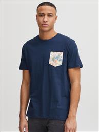 T-SHIRT 20715304 ΣΚΟΥΡΟ ΜΠΛΕ REGULAR FIT BLEND