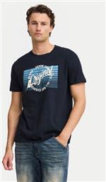 T-SHIRT 20717959 ΜΑΥΡΟ REGULAR FIT BLEND