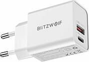 BW-S20 WALL CHARGER USB USB-C 20W WHITE BLITZWOLF