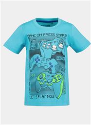 T-SHIRT 802305 X ΜΠΛΕ REGULAR FIT BLUE SEVEN