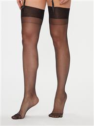 ΚΑΛΤΣΟΝ ΓΥΝΑΙΚΕΙΟ PLAIN TOP STOCKINGS 41459 ΜΑΥΡΟ BLUEBELLA από το MODIVO