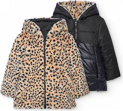 ΠΑΙΔΙΚΟ ΜΠΟΥΦΑΝ ΔΙΠΛΗΣ ΟΨΗΣ ΜΕ FAUX ΓΟΥΝΑ ANIMAL PRINT - 722348 ΜΑΥΡΟ BOBOLI