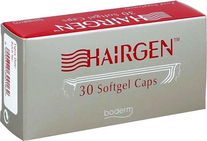 HAIRGEN - ΕΙΔΙΚΗ ΣΕΙΡΑ ΓΙΑ ΤΗΝ ΑΜΕΣΗ ΑΝΤΙΜΕΤΩΠΙΣΗ ΤΗΣ ΤΡΙΧΟΠΤΩΣΗΣ 30 SOFTGEL CAPS BODERM