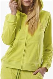 WOMEN''S TERRY HOODIE JACKET 071317-01-LΙΜΕ LIME BODY ACTION