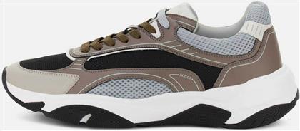 ΑΝΔΡΙΚΑ SNEAKERS - BO25A103001 ΚΑΦΕ ΑΝΟΙΧΤΟ BOGGI MILANO