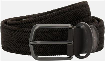 ΑΝΔΡΙΚΗ ΖΩΝΗ ΜΕ ΠΛΕΚΤΟ ΣΧΕΔΙΟ ΚΑΙ ΜΕΤΑΛΛΙΚΗ ΑΓΚΡΑΦΑ - BO25A014103 ΚΑΦΕ BOGGI MILANO