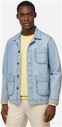 ΑΝΔΡΙΚΟ DENIM OVERSHIRT ΜΕ ΤΣΕΠΑΚΙΑ REGULAR FIT - BO25P071801 DENIM BLUE BOGGI MILANO