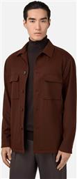 ΑΝΔΡΙΚΟ OVERSHIRT ΜΕ ΚΑΣΜΙΡΙ ΜΟΝΟΧΡΩΜΟ - BO25A029706 ΜΠΟΡΝΤΟ BOGGI MILANO