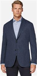 ΑΝΔΡΙΚΟ ΣΑΚΑΚΙ ΜΕ HERRINGBONE PATTERN REGULAR FIT - BO24A010004 ΜΠΛΕ BOGGI MILANO