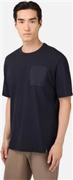 ΑΝΔΡΙΚΟ T-SHIRT ΜΕ ΤΣΕΠΗ ΣΤΟ ΣΤΗΘΟΣ RELAXED FIT - BO25A052404 ΜΠΛΕ ΣΚΟΥΡΟ BOGGI MILANO
