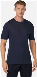 ΑΝΔΡΙΚΟ T-SHIRT ΜΟΝΟΧΡΩΜΟ - BO25A007203 ΜΠΛΕ ΣΚΟΥΡΟ BOGGI MILANO