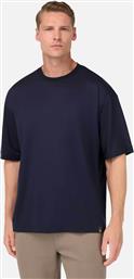 ΑΝΔΡΙΚΟ T-SHIRT ΜΟΝΟΧΡΩΜΟ OVERSIZED FIT - BO25A008505 ΜΠΛΕ ΣΚΟΥΡΟ BOGGI MILANO