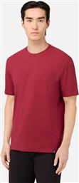 ΑΝΔΡΙΚΟ T-SHIRT ΜΟΝΟΧΡΩΜΟ REGULAR FIT - BO25A007008 ΚΟΚΚΙΝΟ BOGGI MILANO